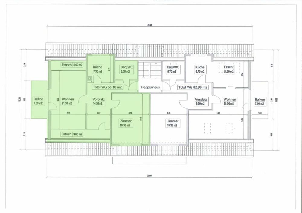 Erstvermietung nach Teilsanierung - moderne 2 1/2-Zimmer-Dachwohnung in Nähe Wenkenpark - Bild 12