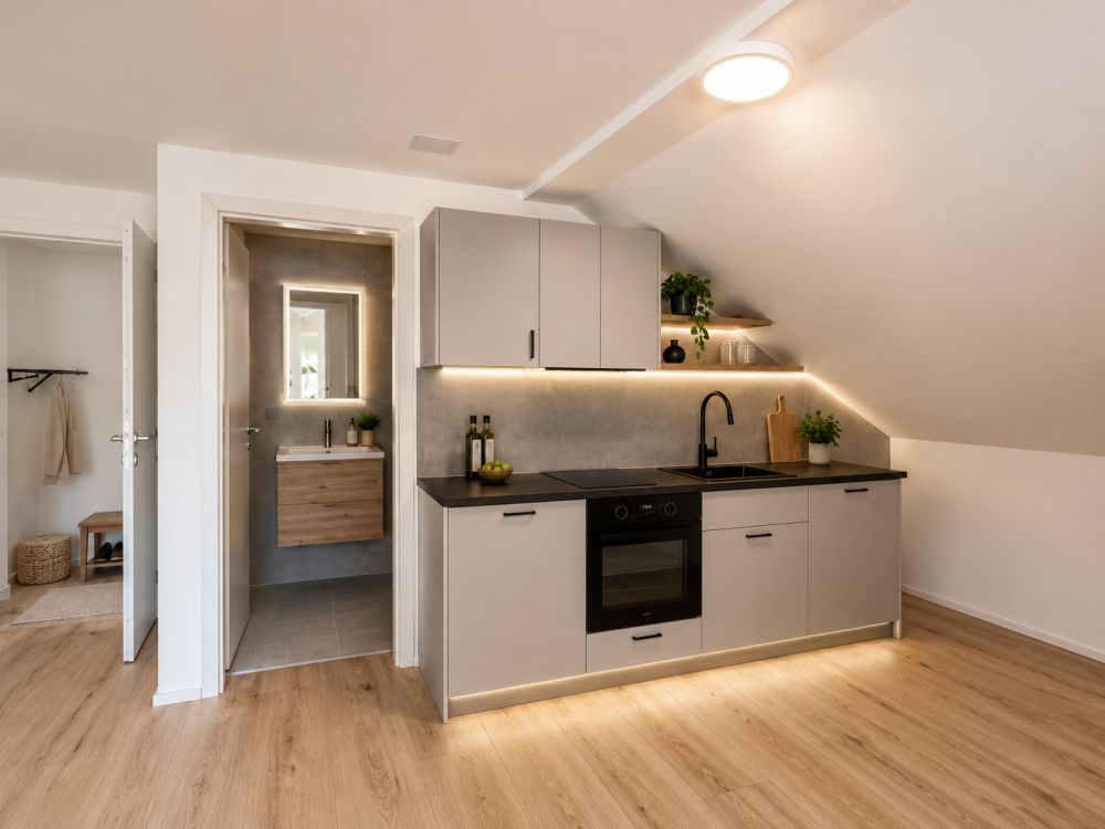 1 Zimmer Wohnung Möbliert ! Frisch Renoviert - Bild 5