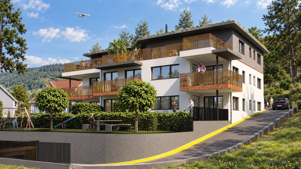 Moderne 3.5-Zimmer-Neubauwohnung mit Balkon und Kamin in Grenchen - Bild 1