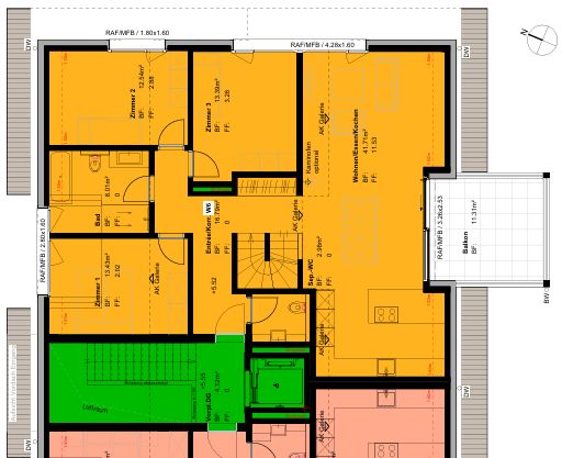 Erstvermietung - traumhafte 5.5-Zimmer-Maisonette-Wohnung im Neubau in Hettiswil b. Hindelbank - Bild 2