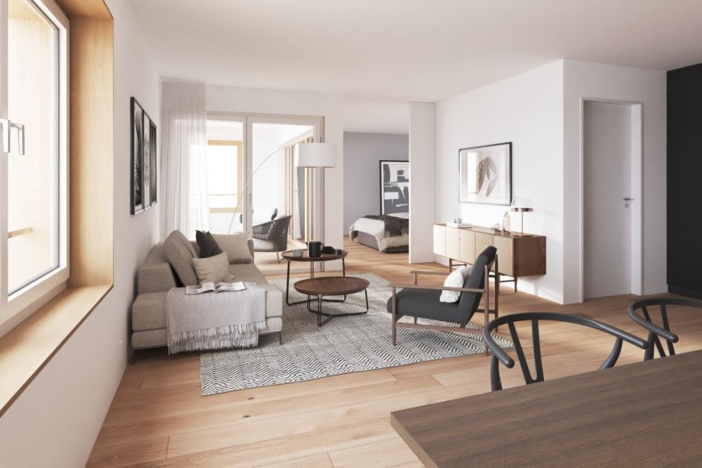 Neubau - ländlich, modern und idyllisch - B23 - Praktische Einteilung - Wohn- und Esszimmer
