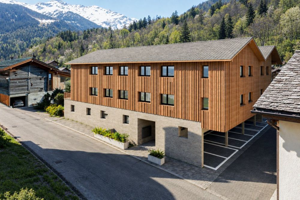Trois chambres, deux salles de bain, le train au Châble - Bild 13