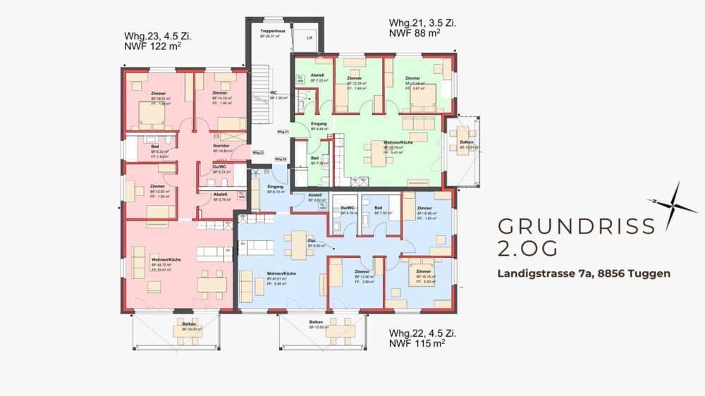 Erstvermietung - Exklusive 4.5-Zi-Neubauwohnungen im schönen Tuggen SZ - Bild 5