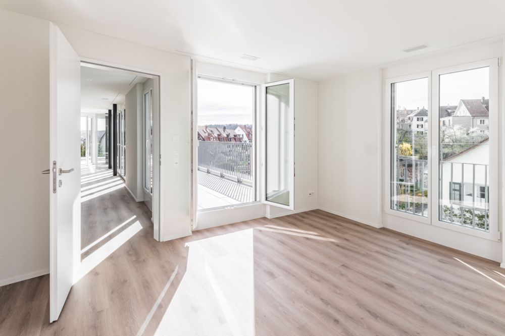 Moderne 3.5-Zimmer-Attikawohnung mit grosszügiger Terrasse - Schlafzimmer