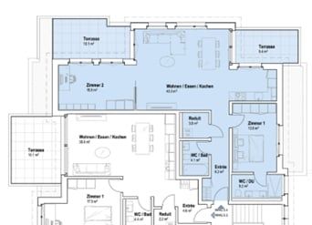 Wohnen über den Dächern - moderne 3.5-Zimmer-Attikawohnung Erstbezug in Rafz - Bild 2