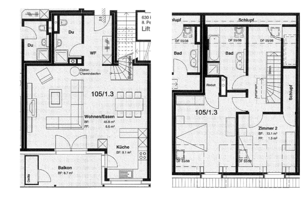Maisonette-Wohnung in Dättnau - naturnah und modern - Grundriss