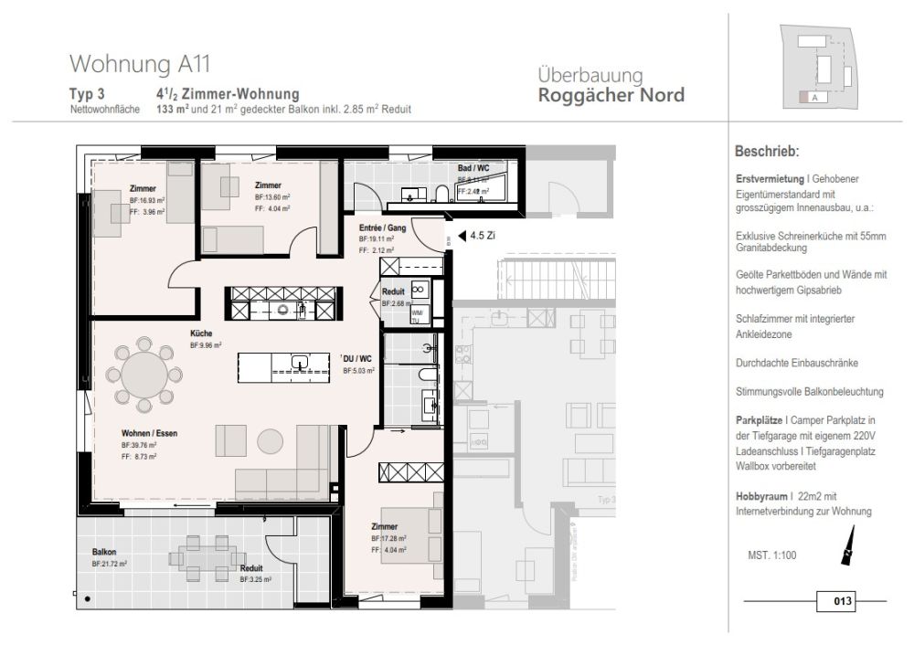 Erstbezug 4.5 Zimmer-Wohnung in neuer Überbauung Roggächer Nord - Bild 5
