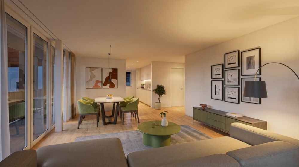 Erstbezug Herbst 2026: moderne 3.5 Zimmer-Wohnung - Visualisierung W4 Nacht