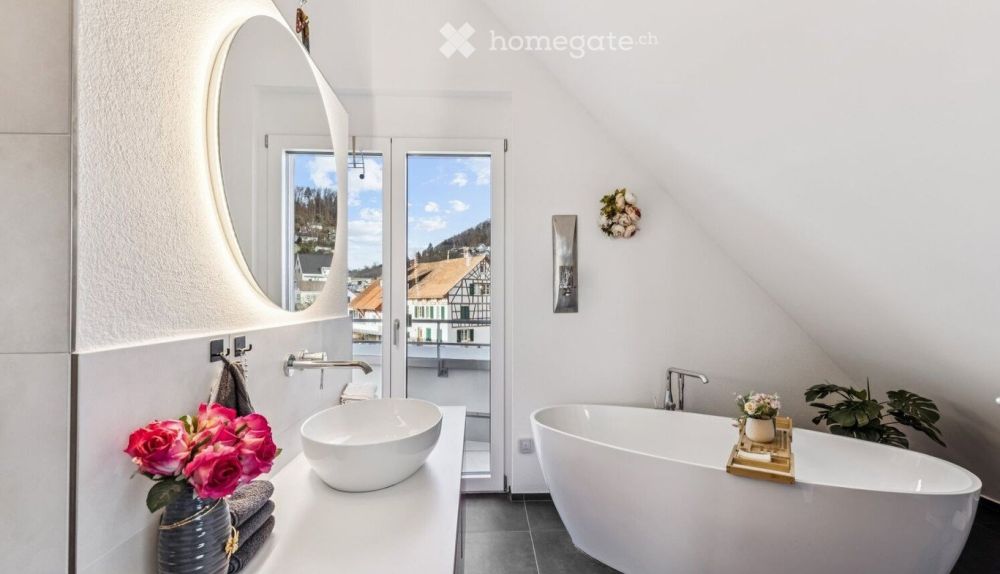 "Attika mit Hausgefühl – Neubau, 3 Terrassen & Alpen-/Rebblick - Befristet mit Option unbefristet" - Bild 9