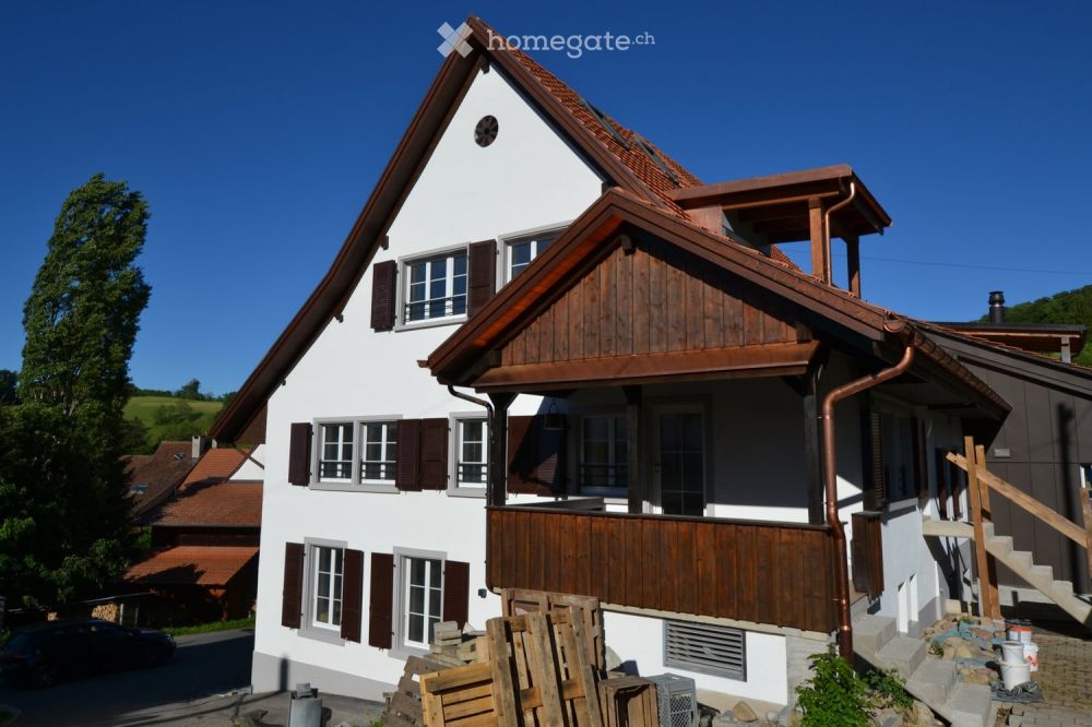Moderne 3.5-Zimmer-Neubauwohnung in umgebautem Bauernhaus, mit Balkon - Bild 1