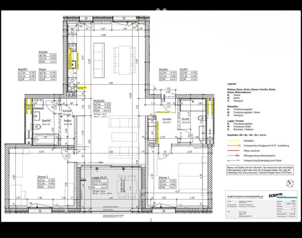 Moderne 3.5-Zimmer-Neubau-Wohnung mit Balkon in Emmen - Bild 1
