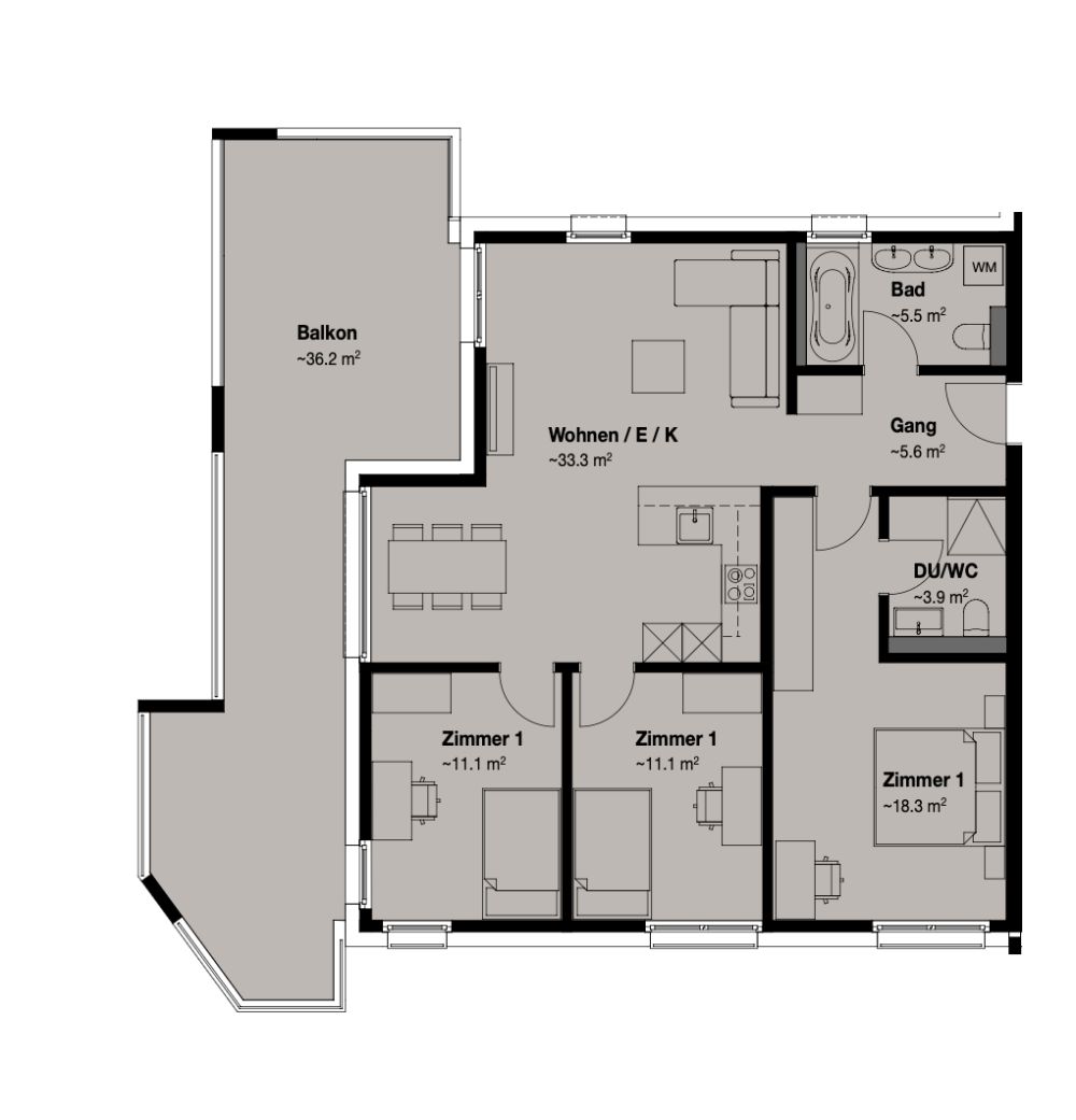 Moderne 4.5-Zimmerwohnung mit grosszügiger Terrasse in Kreuzlingen - Bild 13