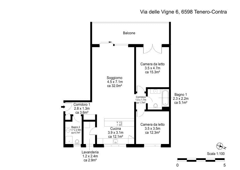 Moderno e luminoso - Grundriss