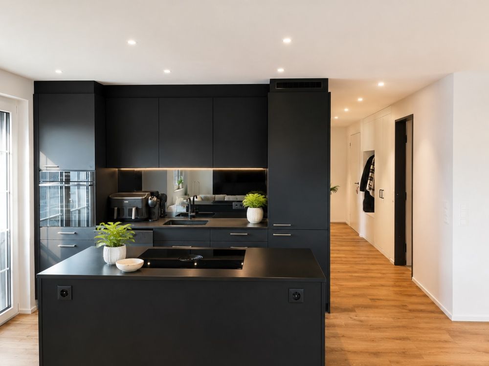 Moderne 3.5-Zimmer-Neubauwohnung mit BORA-Küche, zwei Bädern und sonnigem Balkon - Bild 2
