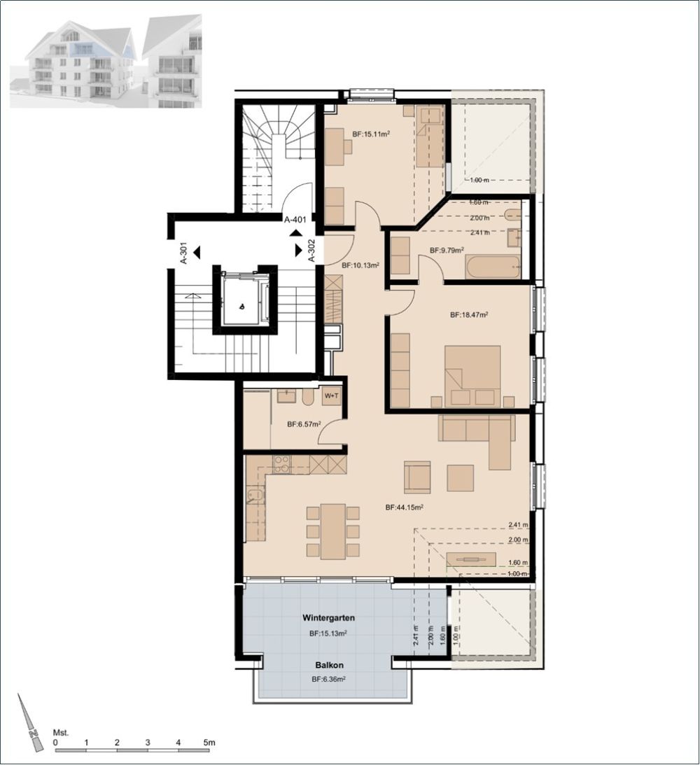 3.5 Zimmerwohnung mit Dachwohnung Feeling! - Bild 5