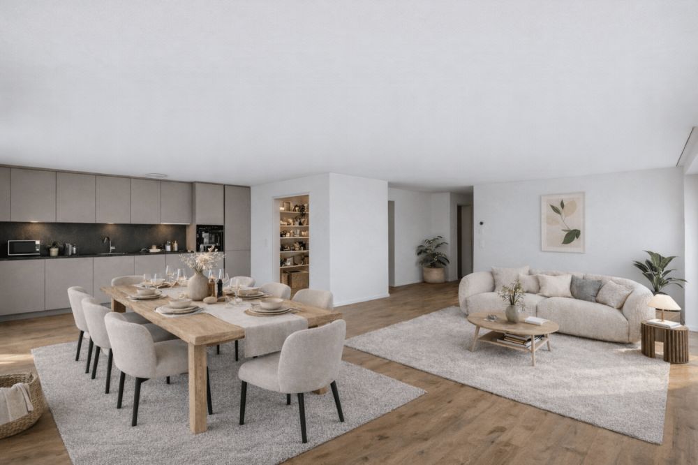 Schlossstrasse - Wohnfreude erwartet Sie - Staging Wohnzimmer