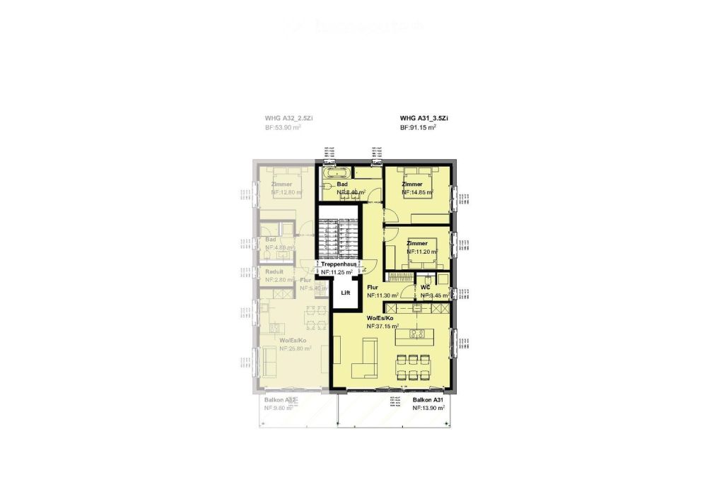 Erstvermietung - 3.5 Zimmer Wohnung in Einsiedeln - Bild 2