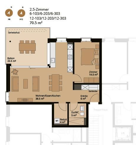 2.5 Zimmerwohnung in Reinach AG - Bild 13