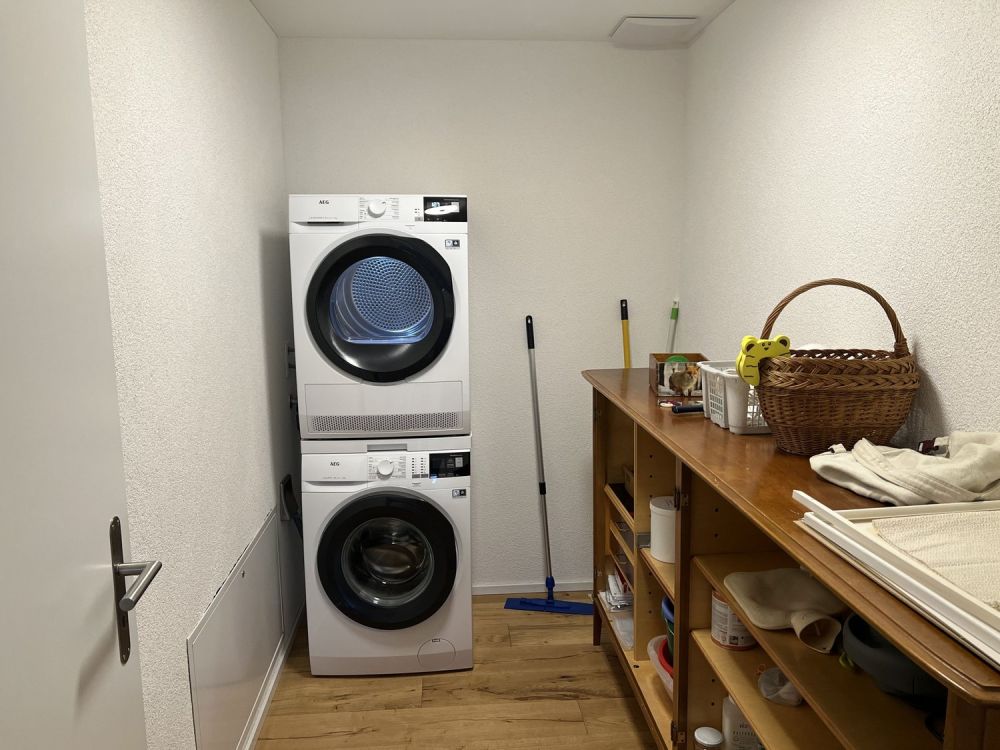 moderne 3.5 Neubauwohnung in Marbach zu vermieten - Waschraum