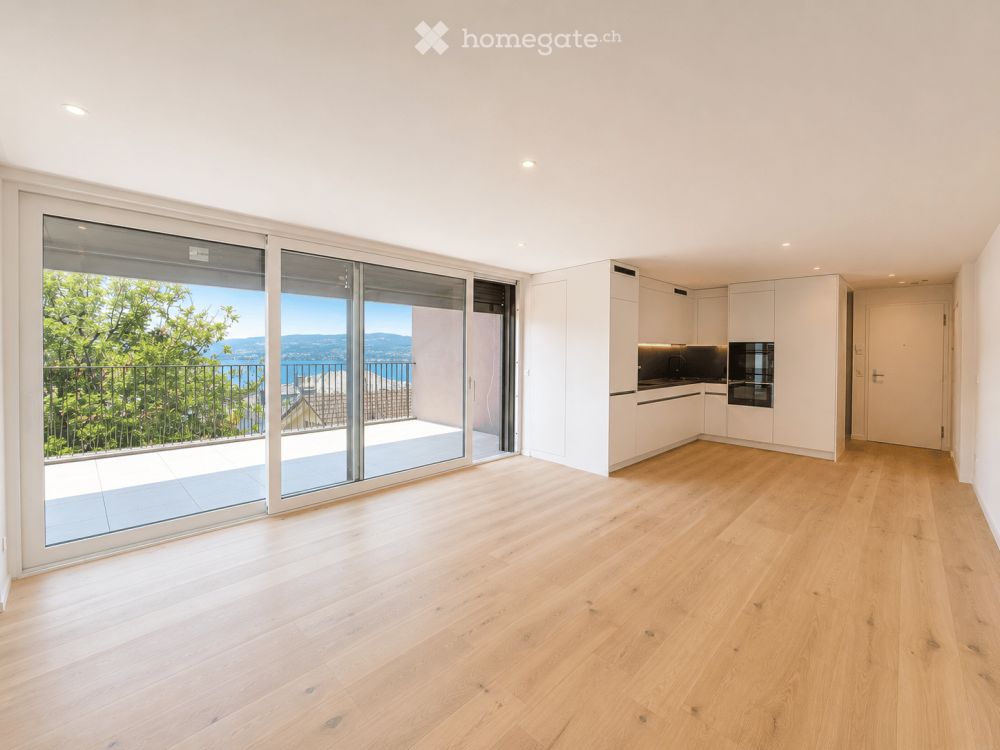 Neubau/Erstvermietung, Traumhafte Attikawohnung mit Seepanorama am Zürichsee - Bild 1