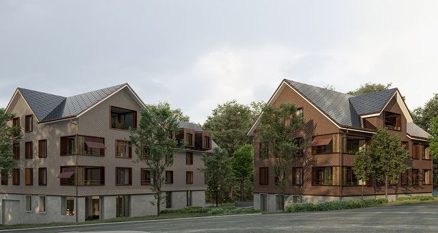 moderne 3.5-Zimmerwohnung im Zentrum von Münchwilen - Aussenansicht