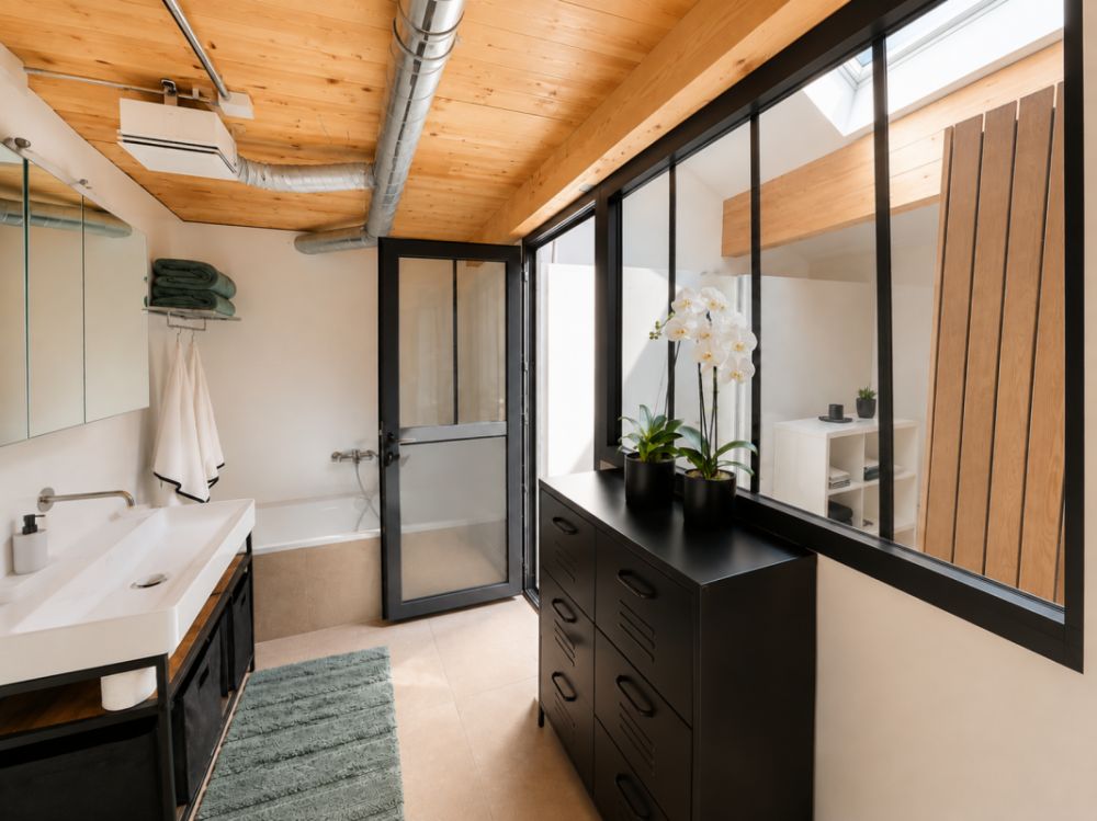 Magnifique appartement d'architecte de 138 m² avec jardin et terrasse - Attalens - Bild 10