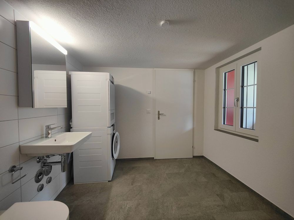 3.5 Zimmer-Wohnung mit einmaligem Charakter - Badezimmer