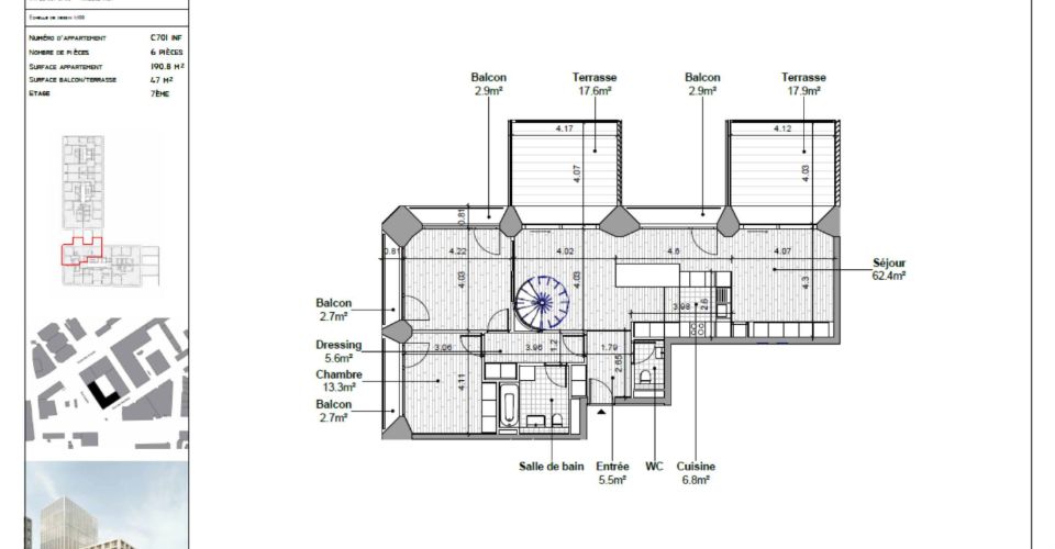 Duplex de 6 pièces en attique - Attique 6 pièces - image - 5
