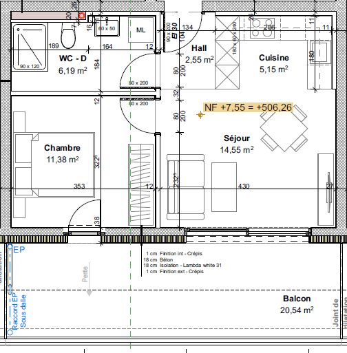 Nouvelle promotion en location à St-Pierre-de-clages - 8 appartements neufs de 2.5 pièces - Bild 6