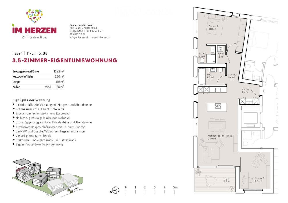 3.5 und 4.5 Zimmerwohnungen im Eigentumsstandard - Bild 6