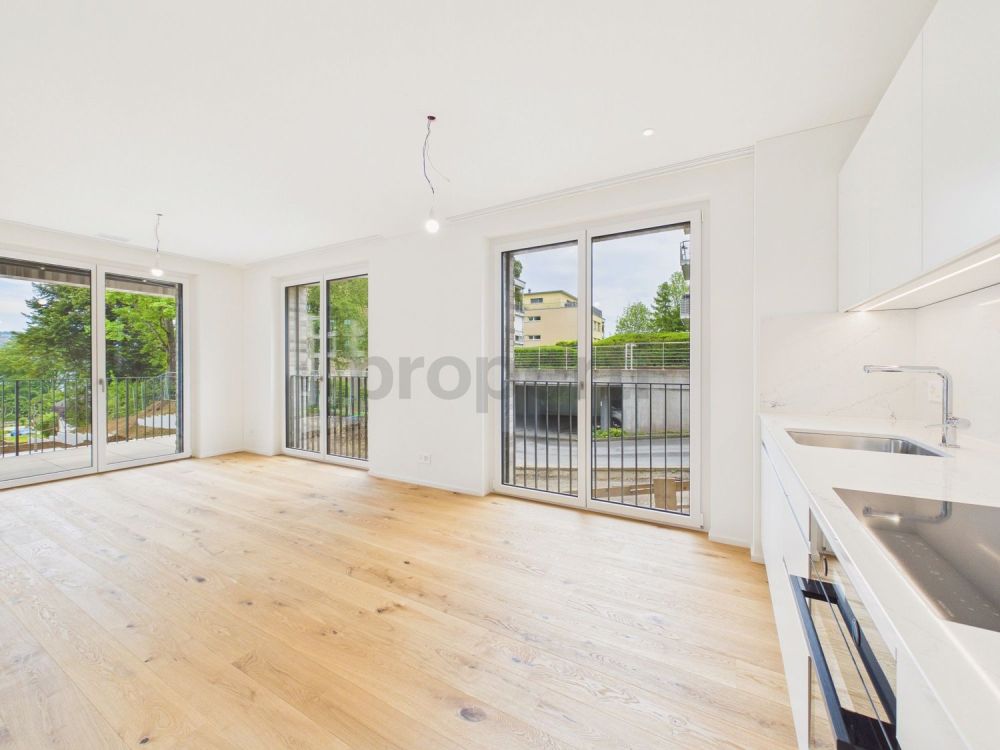 Exklusive 2.5-Zimmer-Neubau-Eckwohnung im AuPark - modernes und helles Wohnen mit Blick zum Zürichsee - Image 1