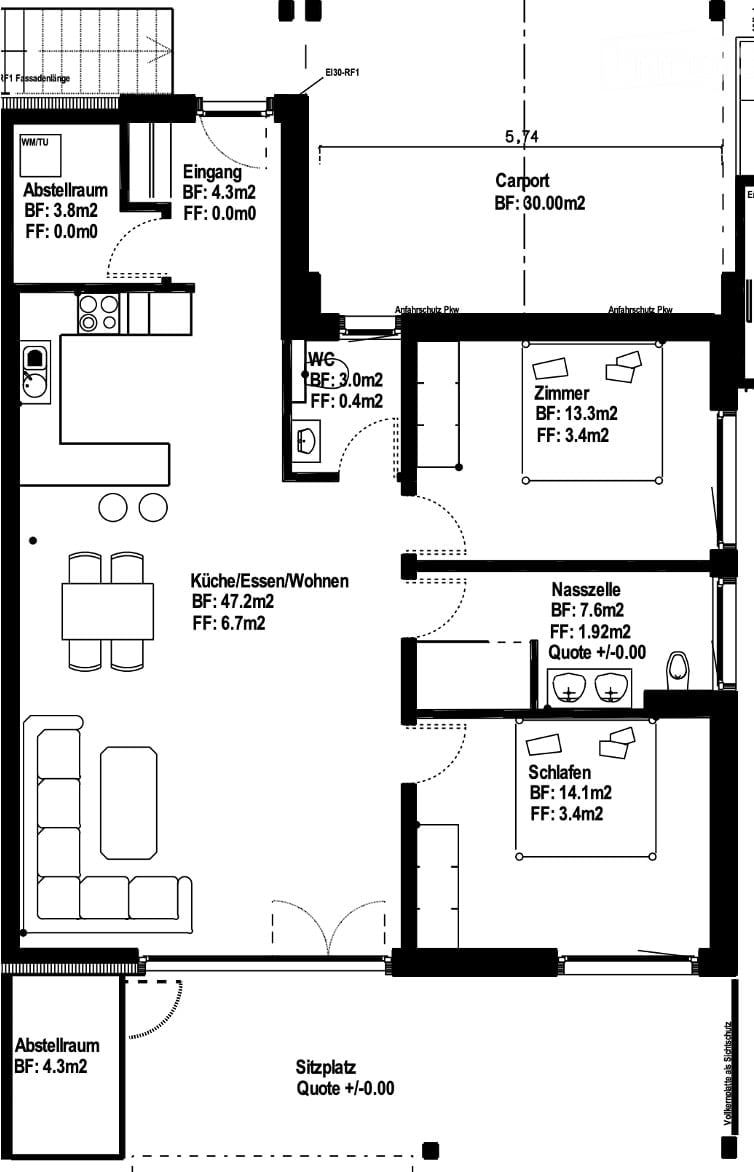 Neubau - Bezugsfertige 3.5-Zi-Wohnung in Mehrfamilienhaus - Bild 11