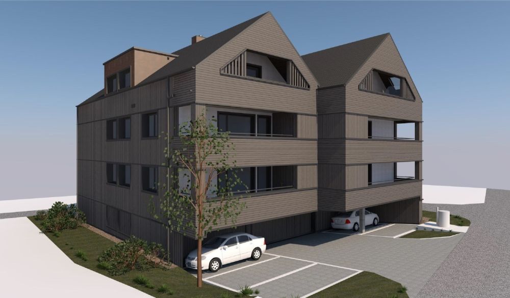 moderne 3.5 Neubauwohnung in Marbach zu vermieten - Aussenansicht