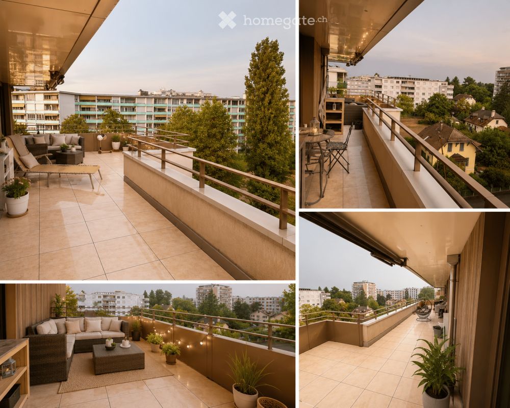 RARE - Attique neuf 5 pièces, Terrasse 70m2, parking voiture et moto - Châtelaine, 1219 - Bild 9