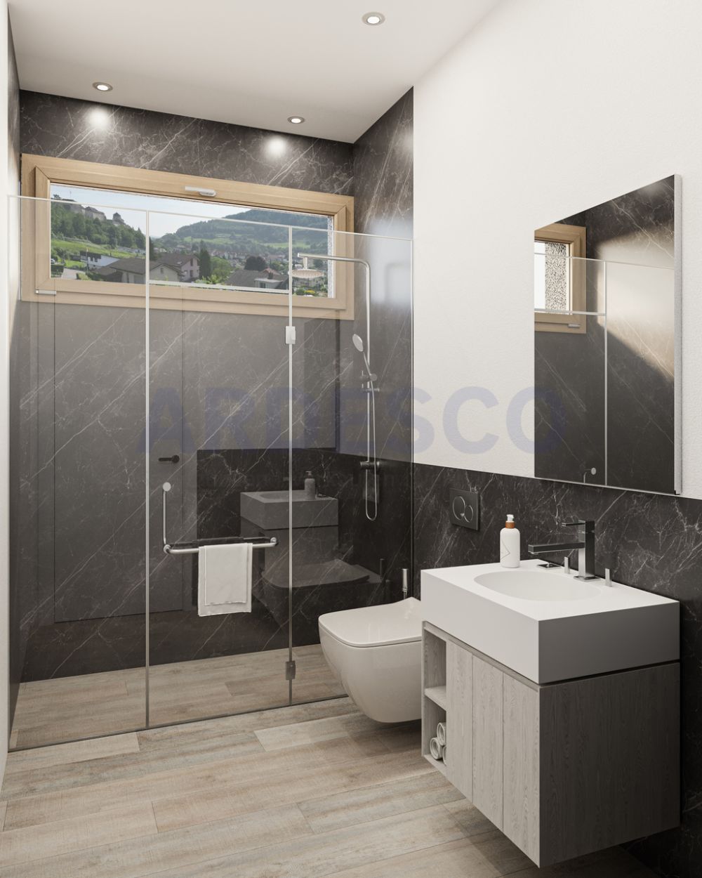 Ein Zuhause mit Weitblick - modernes Wohnen an historischer Kulisse - Nasszelle