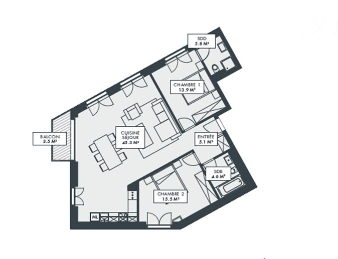 Appartement flambement neuf au coeur de Montreux - Bild 2