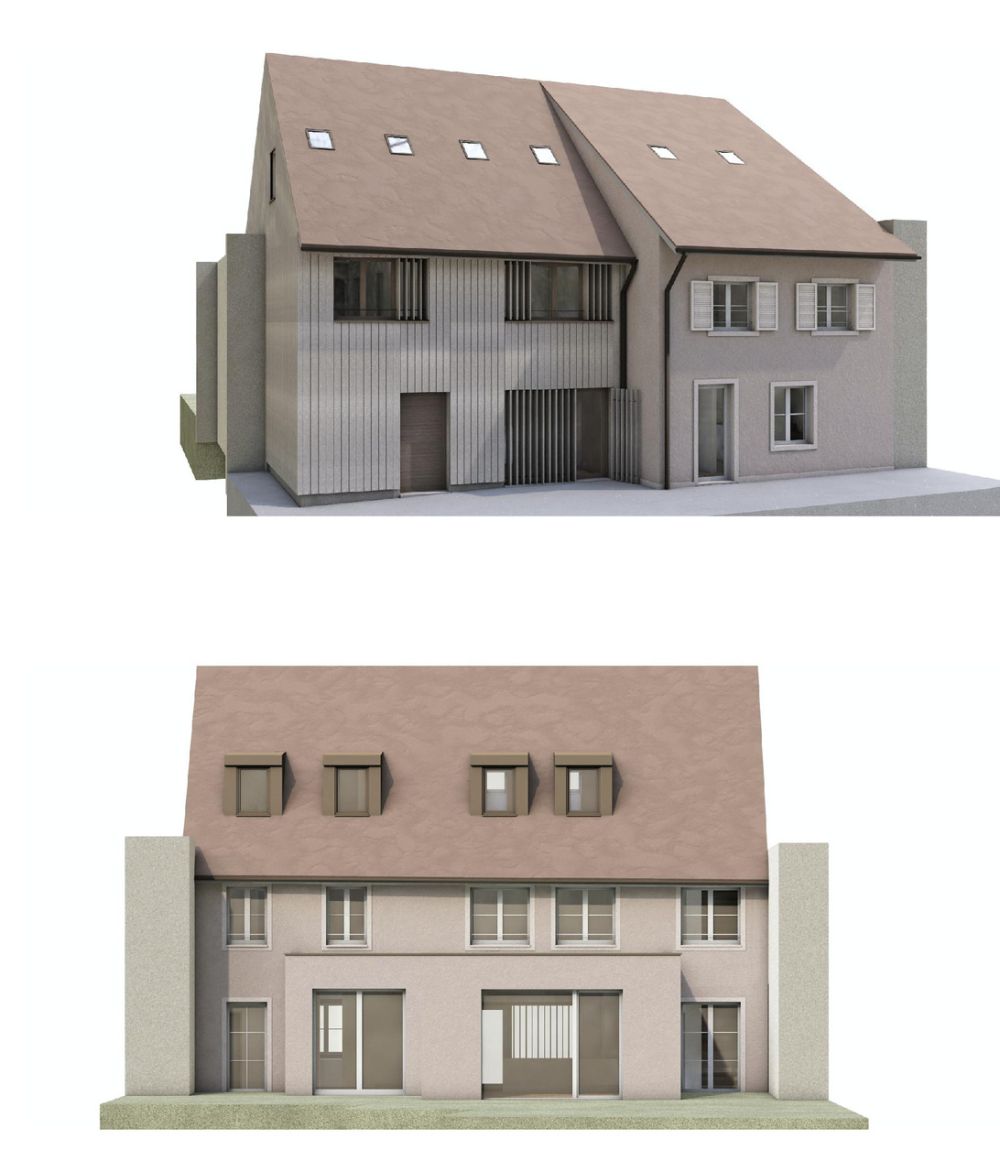 Neu- bzw. Umbau von zwei 4.5 Zi Doppeleinfamilienhäuser in Zwingen - Bild 1