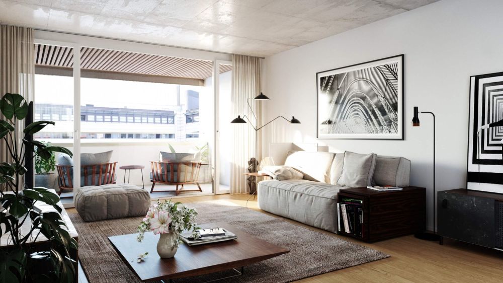 Wohnen im neuen "Tribschen"! - Wohnzimmer