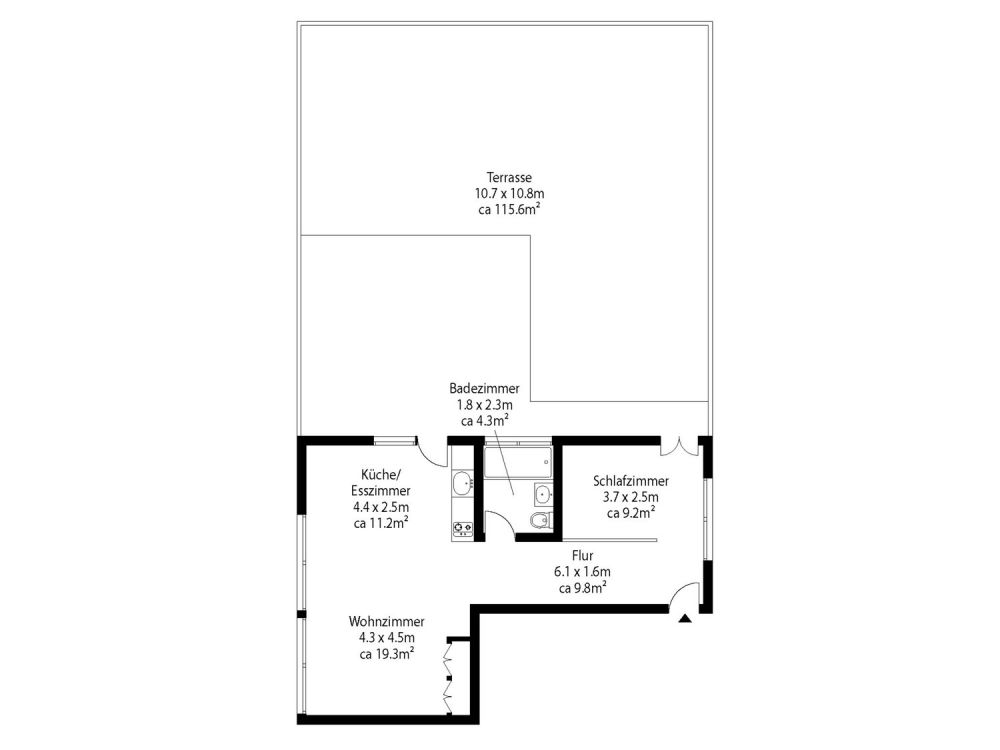 Penthouse Apartment mit Designer Möblierung und voller Seesicht in Horgen/Zürich - Bild 8
