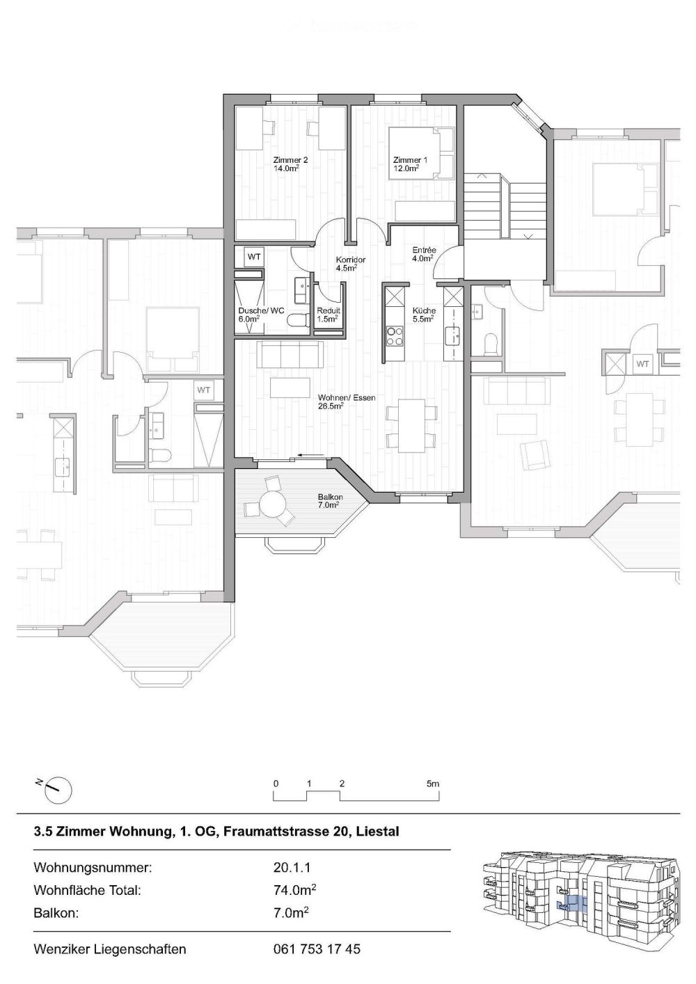 Erstvermietung nach Totalsanierung – moderne 3.5-Zimmerwohnung 1.OG - Bild 1