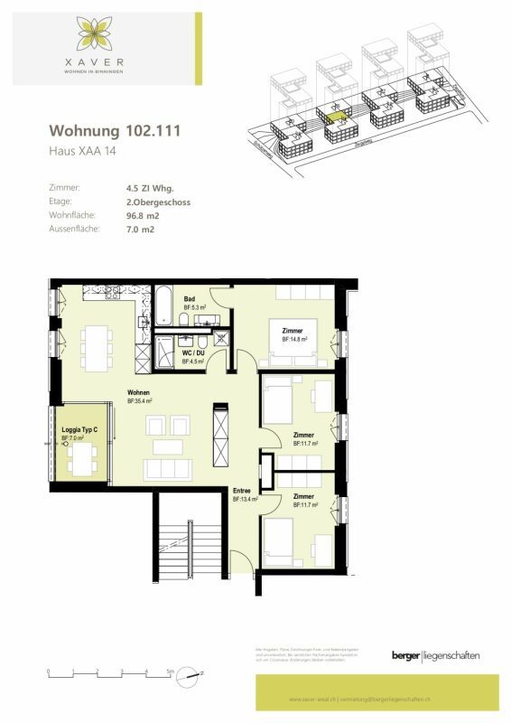 Xaver-Areal, Binningen - moderne 4 1/2-Zimmer-Wohnung im 2.OG - Bild 8