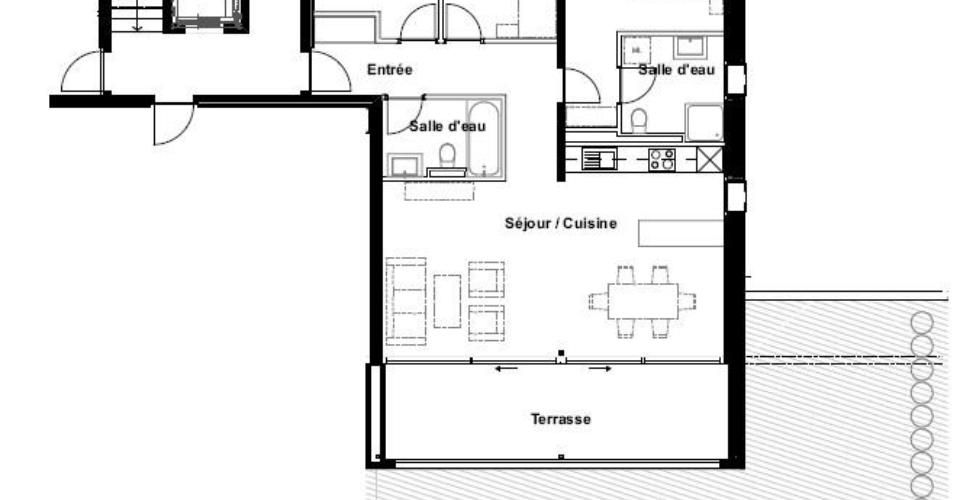 Haut de Cry - 4.5 neuf rez-de-jardin - Appartement terrasse 4.5 pièces - image - 4
