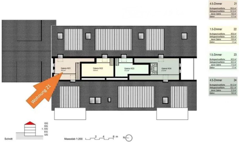 4.5 Zimmer Dachwohnung - Bild 13