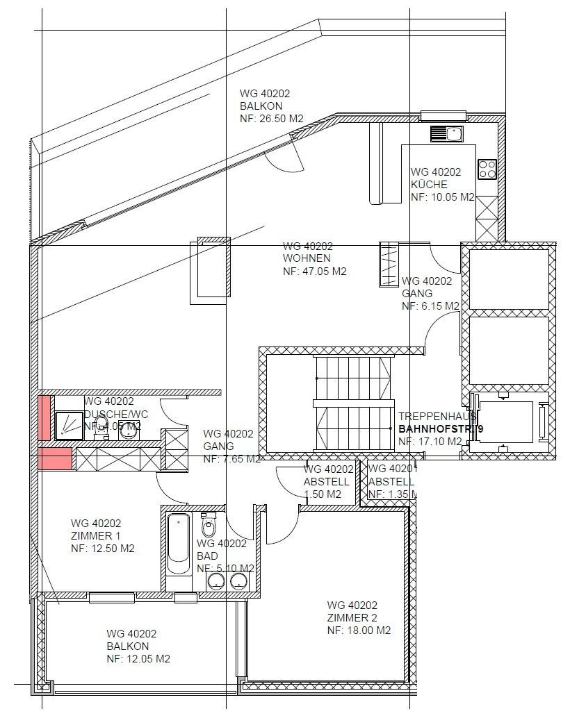 Erstvermietung im Herzen von Lyss - Grundrissplan