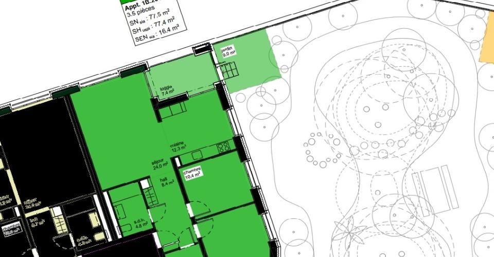 B-201 - Spacieux 3,5 pièces avec vue lac et terrasse privative - Appartement 3.5 pièces - image - 11