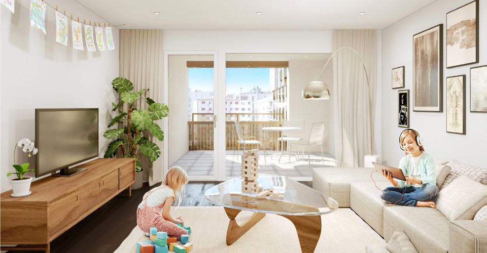 Appartement D63 neuf de 3.5 pièces à louer sur plan - Appartement 3.5 pièces - image - 2