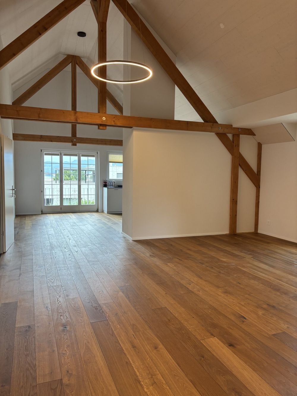 Large 4.5‑room attic apartment (180 m²) – ideal for expats or 2–3 person WG, 20 - 25 min to Basel - Living room