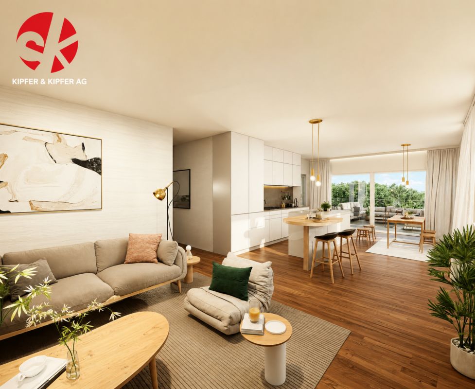 Moderne 3.5-Zimmer-Eigentumswohnung - an ruhiger, naturnaher Lage! - Bild 1