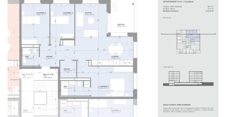Appartement neuf de 4.5 pièces en attique ! - Appartement 4.5 pièces - image - 11
