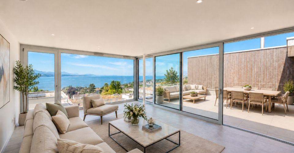Magnifique villa neuve de 4.5 pièces - Vue panoramique sur le lac et les montagnes - Maison jumelée 4.5 pièces - image - 2